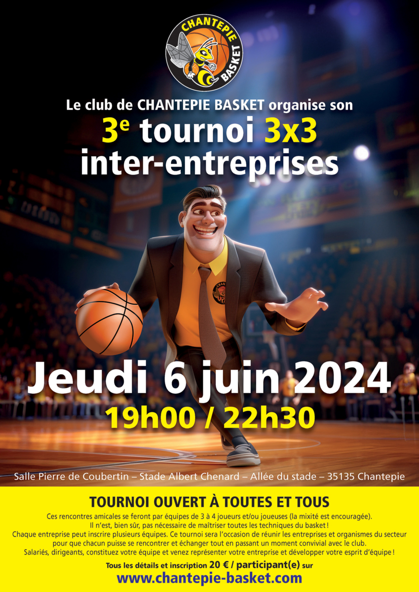 3e Tournoi 3x3 Inter-Entreprises - Juin 2024